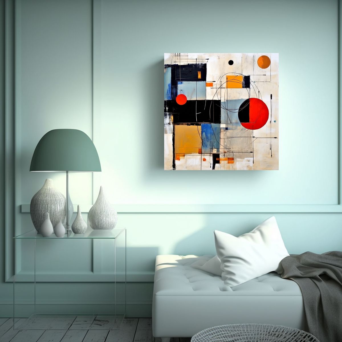 GENERICO - Tela En Bastidor Cuadro Clásica  Arte Que 90x90 Cm