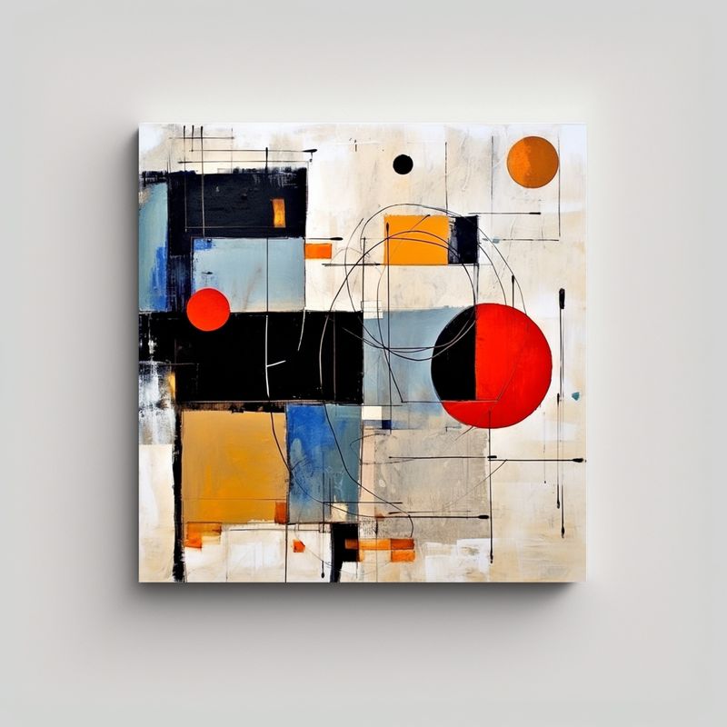GENERICO - Tela En Bastidor Cuadro Clásica  Arte Que 80x80 Cm