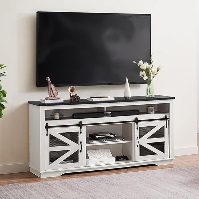 MSA MUEBLES SANTA ANA - RACK PARA TV 55 Con Corredera White