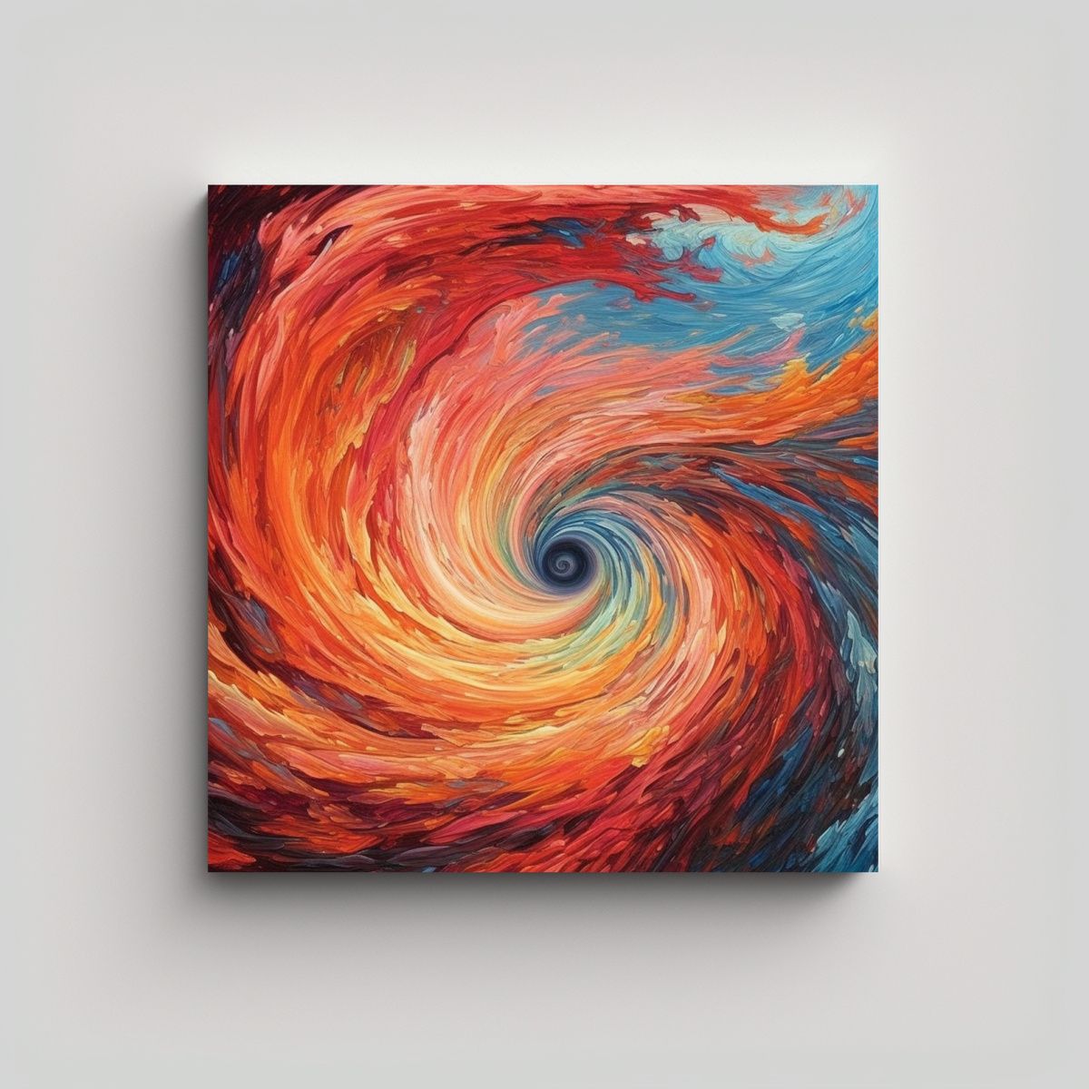 GENERICO - Cuadro Decorativo Pop Art Con Remolinos De Vortex 90x90 Cm