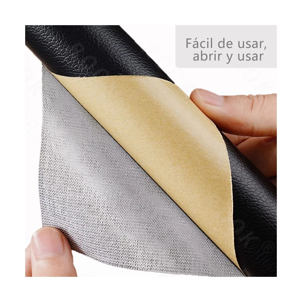 ZG STORE - Rollo Parche Reparación Adhesivo Cuero Sofá 137x50 Cm Café Oscuro