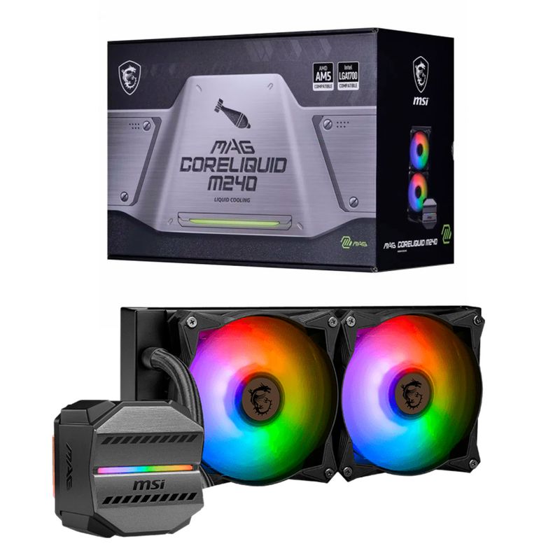 MSI - Water Cooling CPU - MSI MAG CoreLiquid M240 - 120 mm