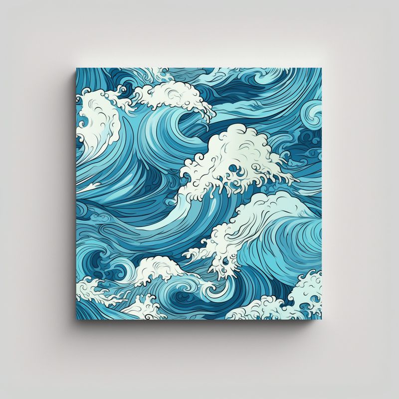 GENERICO - Pintura Decorativa De Lienzo Diseño Enigmático 90x90 Cm