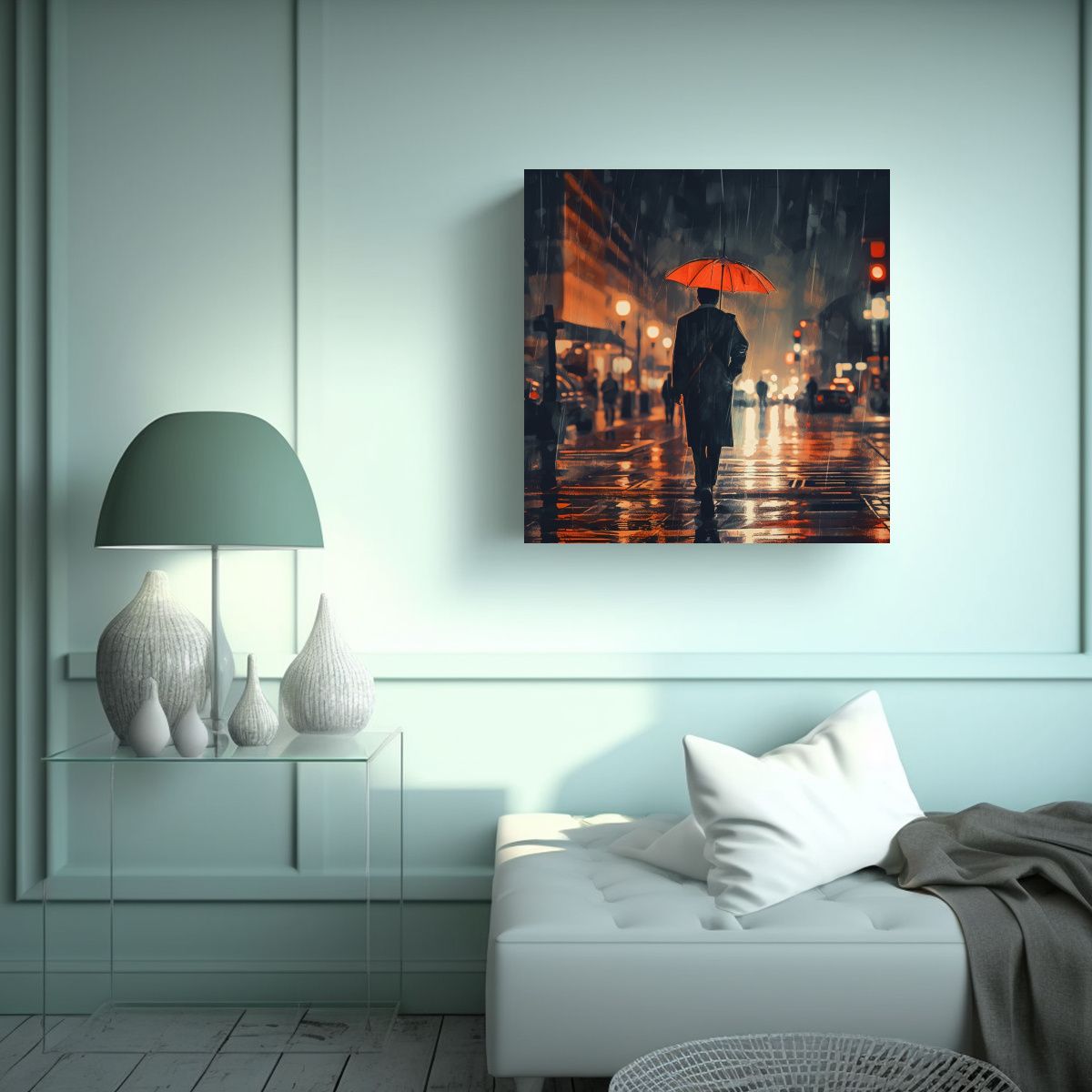 GENERICO - Pintura Decorativa De Composición Inspirada En 80x80 Cm