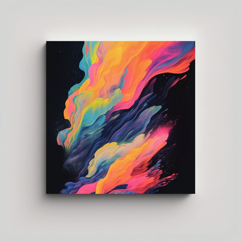 GENERICO - Pinturas Decorativas Abstractas Arte Hermoso Con 50x50 Cm