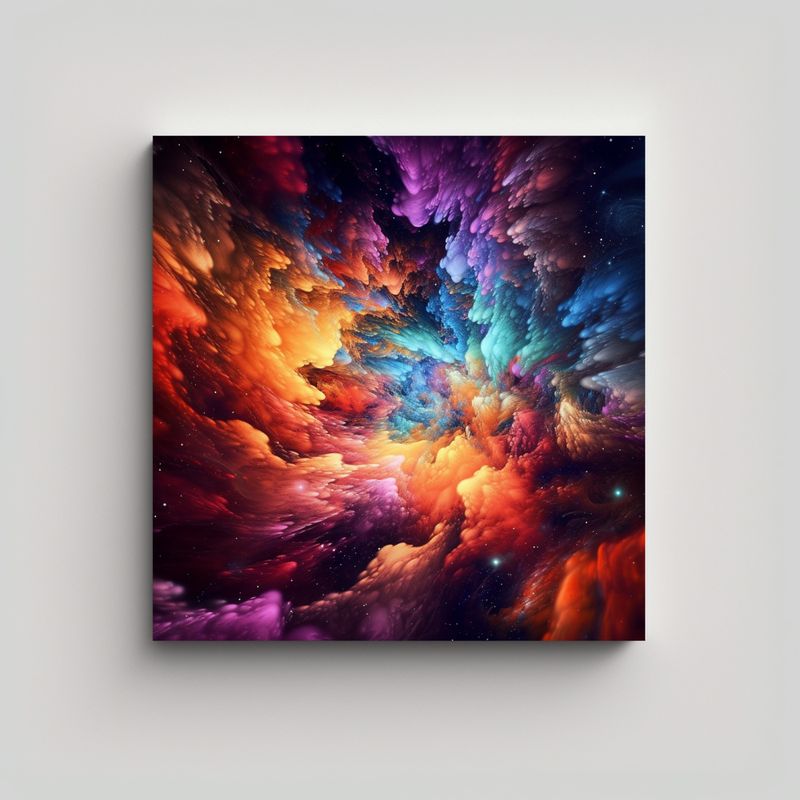 GENERICO - Pintura Decorativa Impresionante Del Universo 70x70 Cm