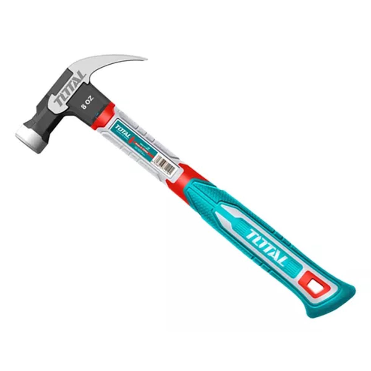 TOTAL TOOLS - Martillo Carpintero Mango De Fibra 8oz Total Thch61008