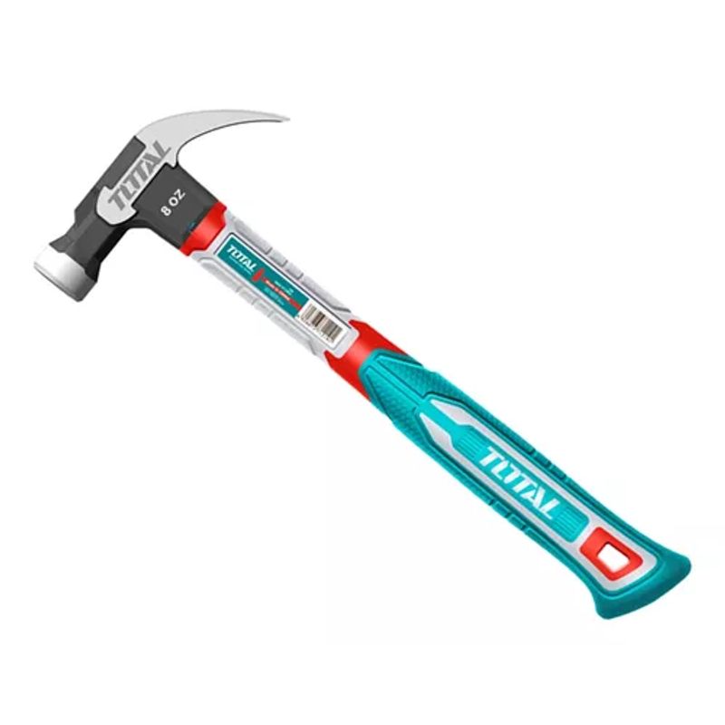 TOTAL TOOLS - Martillo Carpintero Mango De Fibra 8oz Total Thch61008
