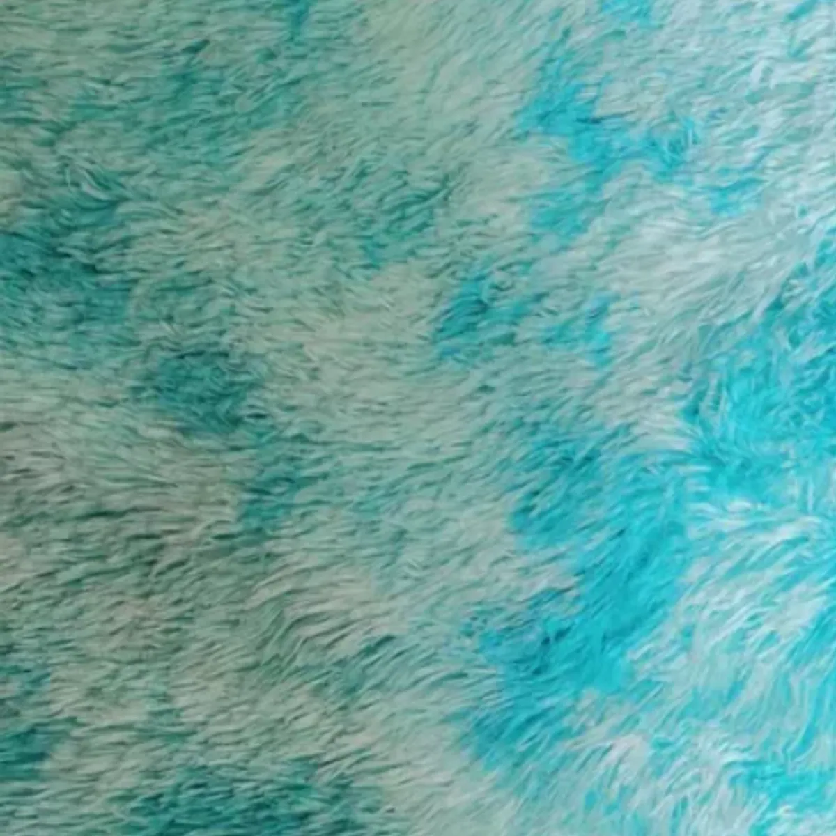 GENERICO - Alfombra peluda shaggy Turquesa 120x160