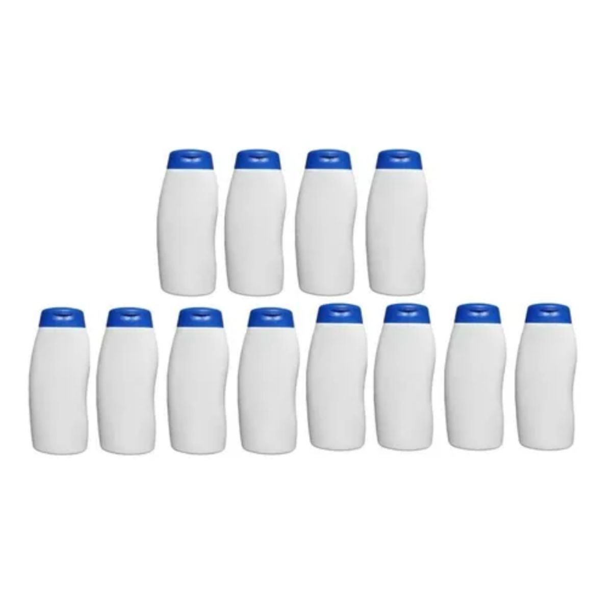 GENERICO - Pack 12 Envases Botella De Plástico Para Talco 120 Gr