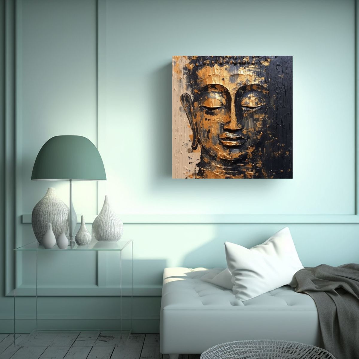 GENERICO - Pintura Decorativa Arte Creativa Abstracta 90x90 Cm