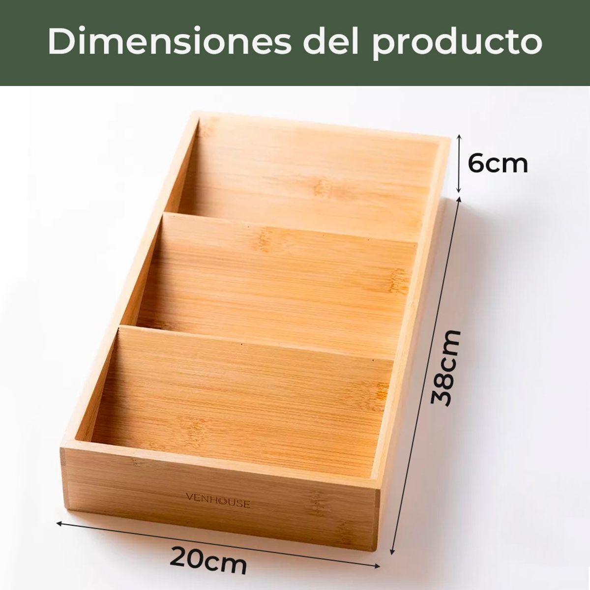 GENERICO - 6 Especieros Condimenteros Redondos Rack Bambú Cocina Etiqueta Verde