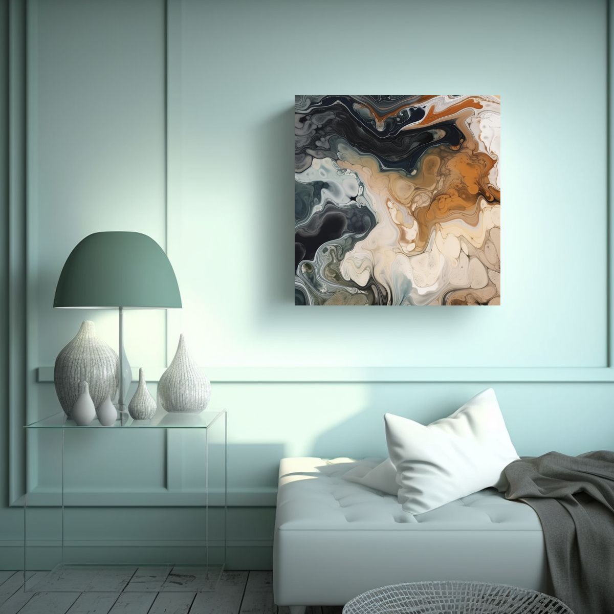 GENERICO - Pintura Decorativa Estrellados Jazz Fusion De 90x90 Cm