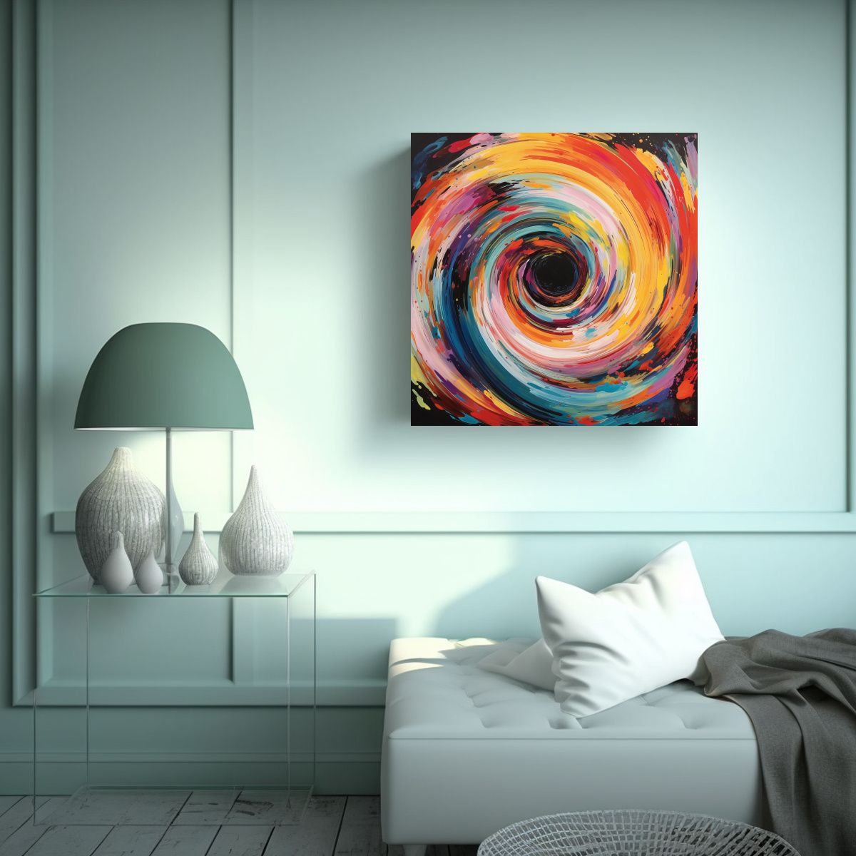 GENERICO - Cuadro Decorativo Arte Creativa Linda En Un 90x90 Cm