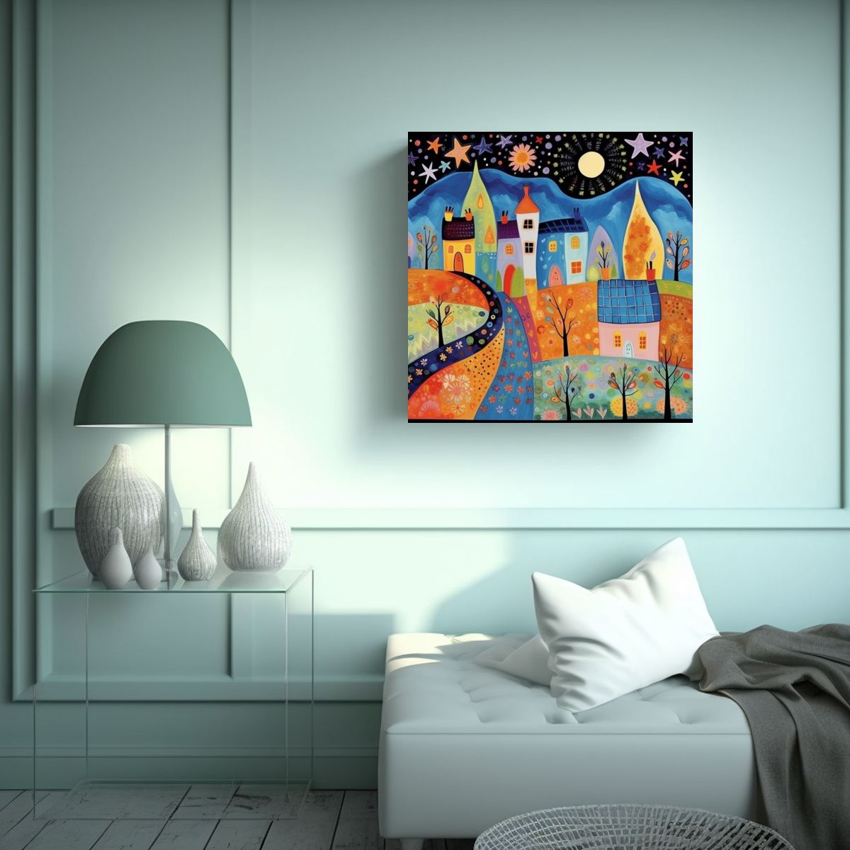 GENERICO - Pinturas Decorativas De Belleza Natural En Canva 90x90 Cm