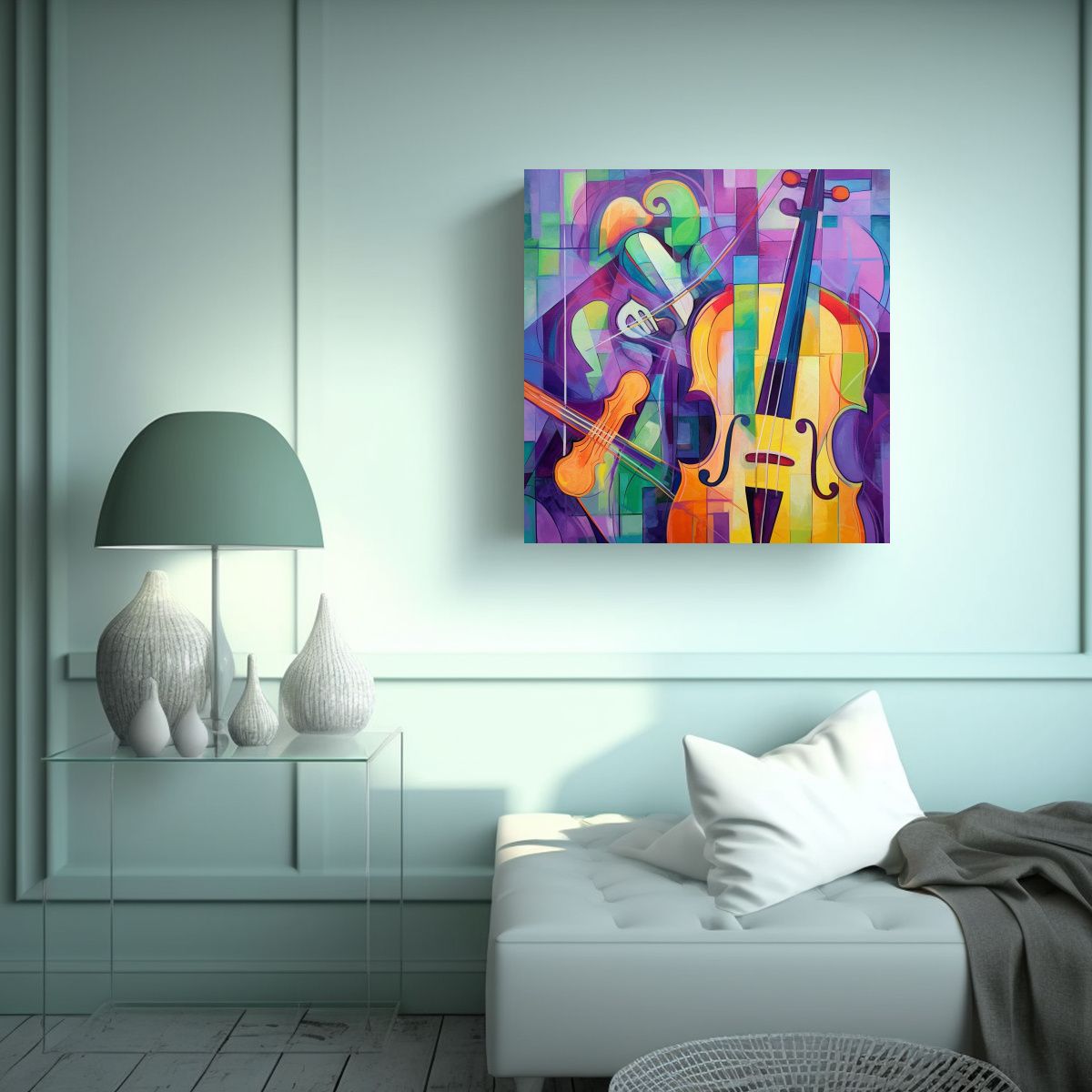 GENERICO - Cuadro Decorativo De Verano En Dormitorio Con 60x60 Cm
