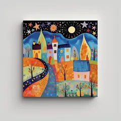 GENERICO - Pinturas Decorativas De Belleza Natural En Canva 80x80 Cm