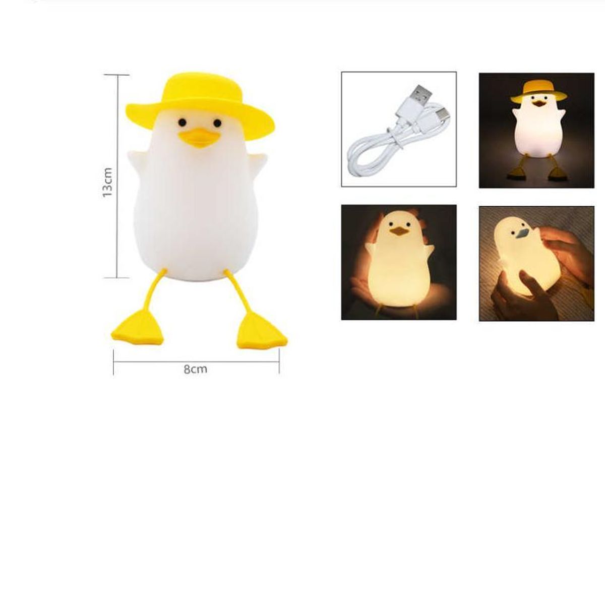 GENERICO - Lámpara de Noche Led Patito
