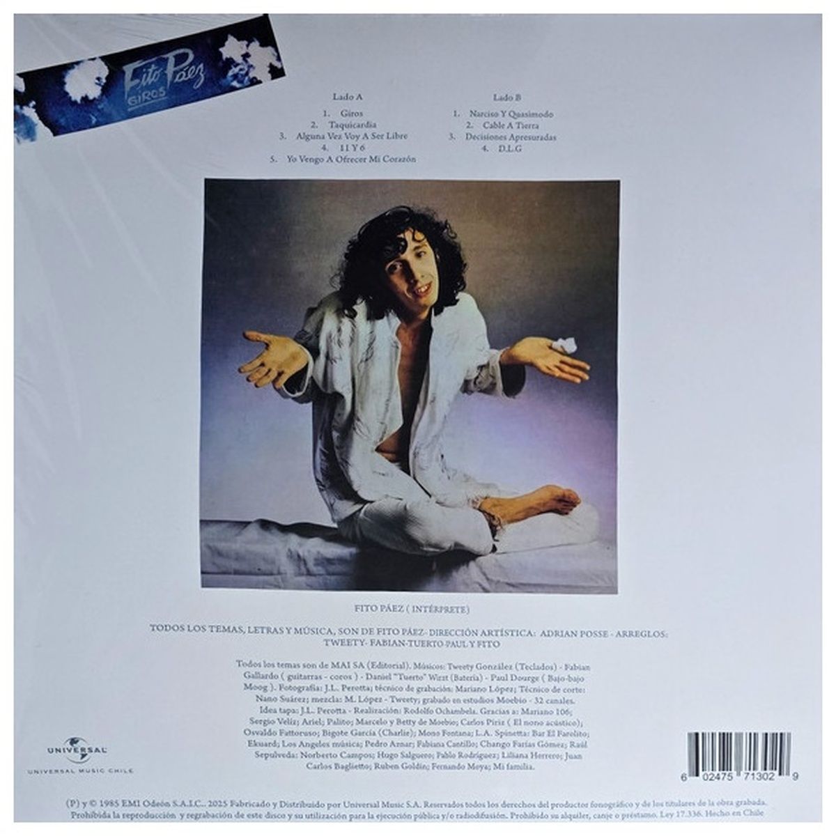 HITWAY MUSIC - FITO PAEZ - GIROS - VINILO