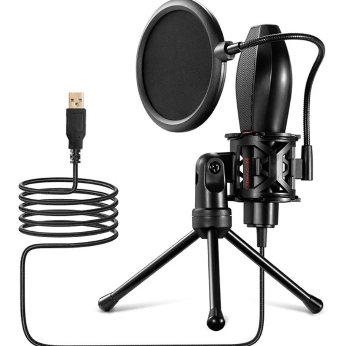 REDRAGON - Microfono Gamer - Redragon Quasar GM200 - Negro