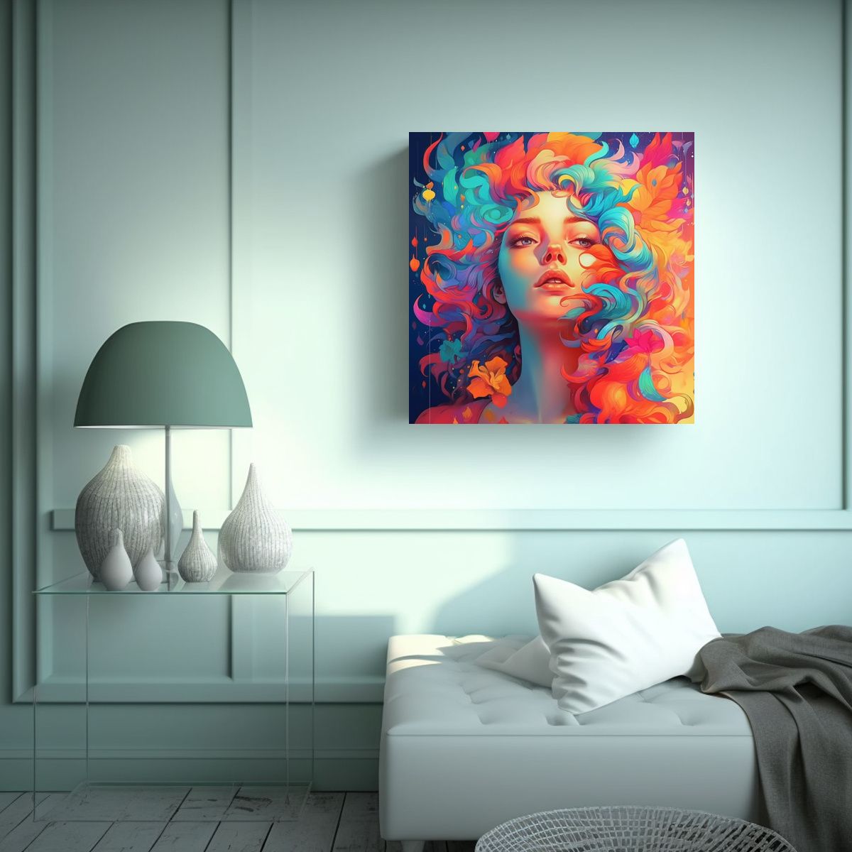 GENERICO - Pinturas De Decoración Estrelladas En Arte 50x50 Cm