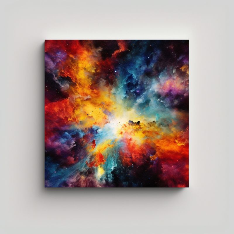 GENERICO - Pinturas Decorativas De Arte Moderno Alegre V5 60x60 Cm