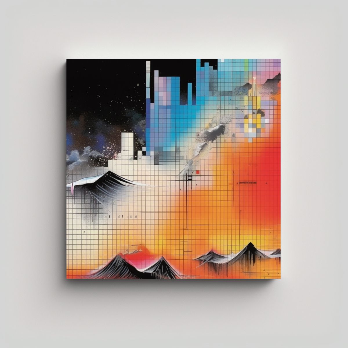 GENERICO - Cuadro Decorativo De Pared Con Armonía De 90x90 Cm