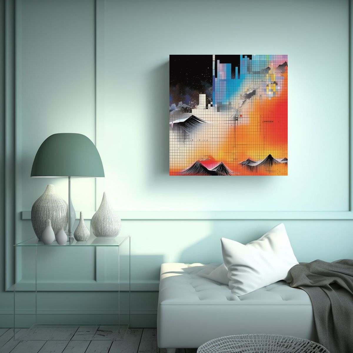 GENERICO - Cuadro Decorativo De Pared Con Armonía De 90x90 Cm