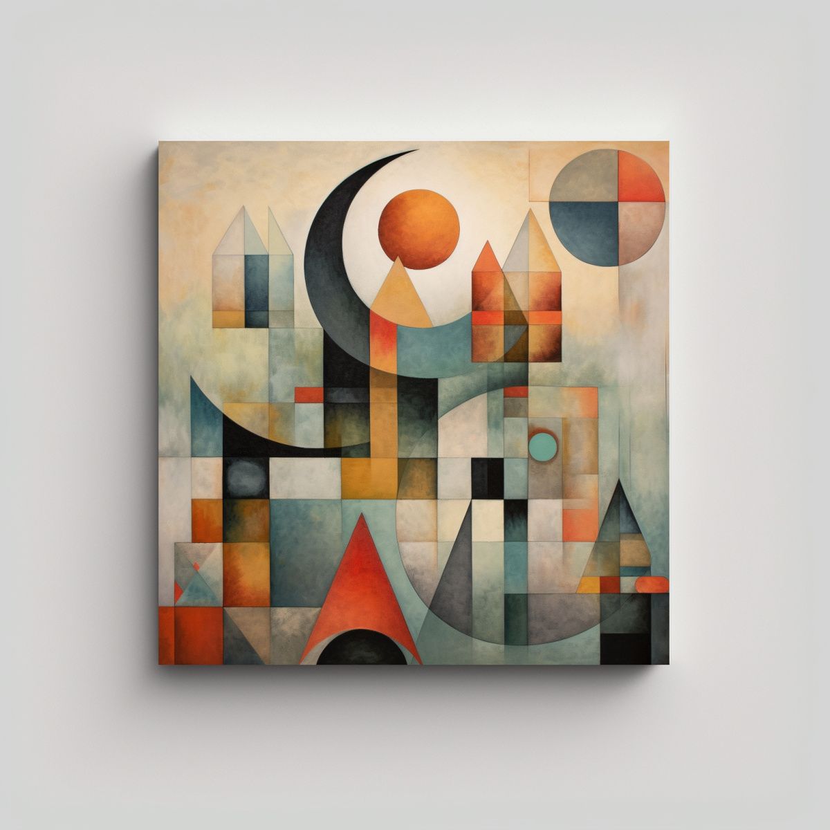 GENERICO - Cuadro Mural Decorativo La Muerte De Marat 90x90 Cm