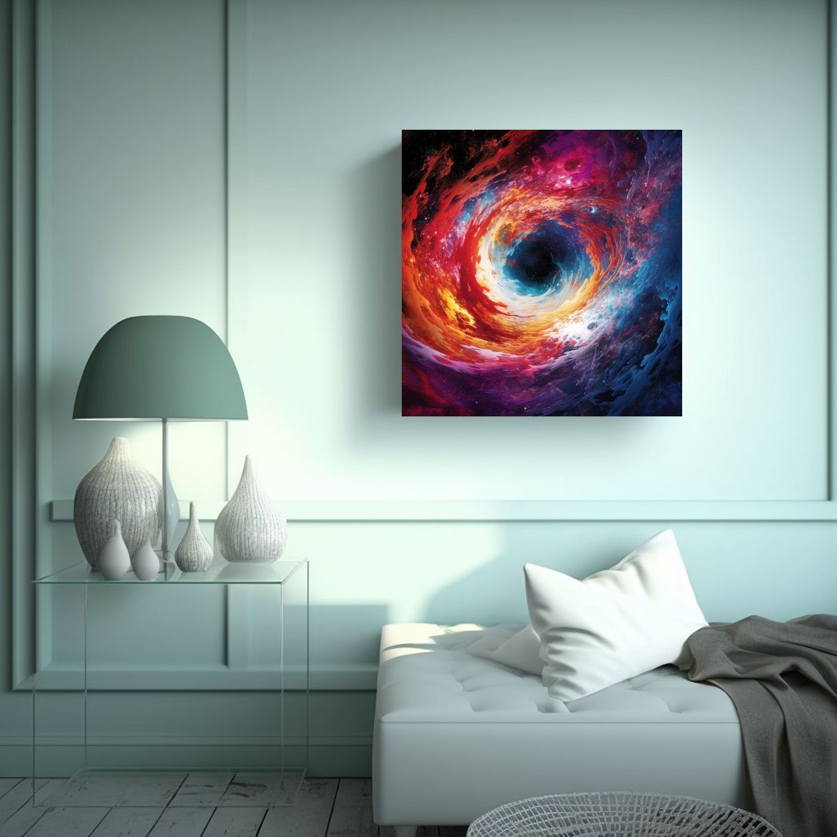 GENERICO - Pintura Decorativa De Lienzo De Tela Acuarela 70x70 Cm