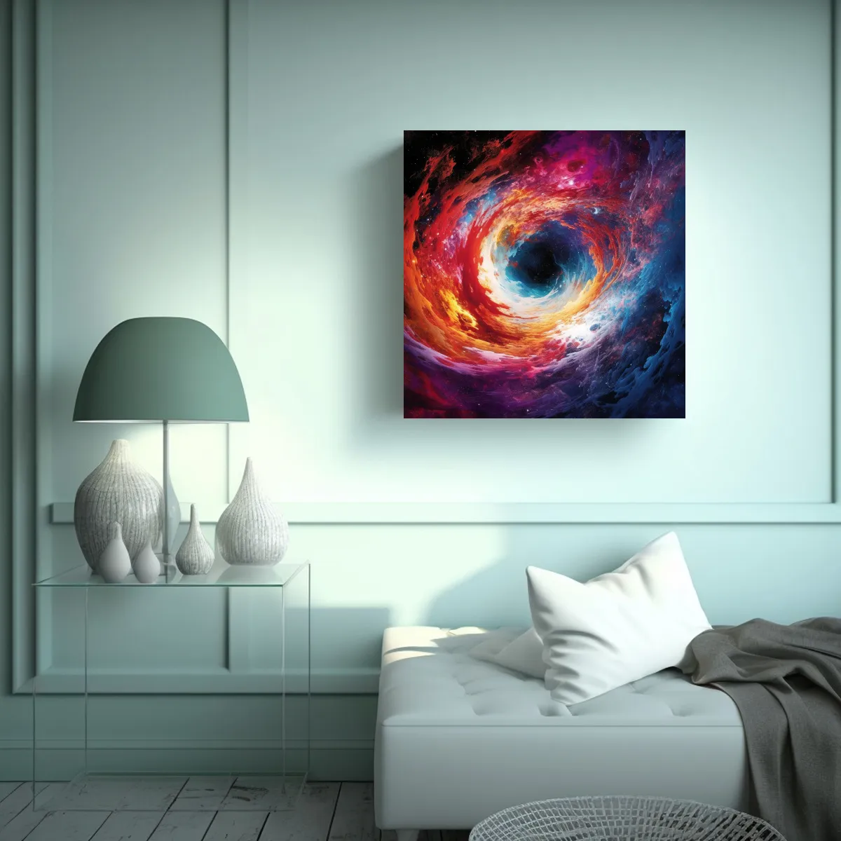 GENERICO - Pintura Decorativa De Lienzo De Tela Acuarela 60x60 Cm