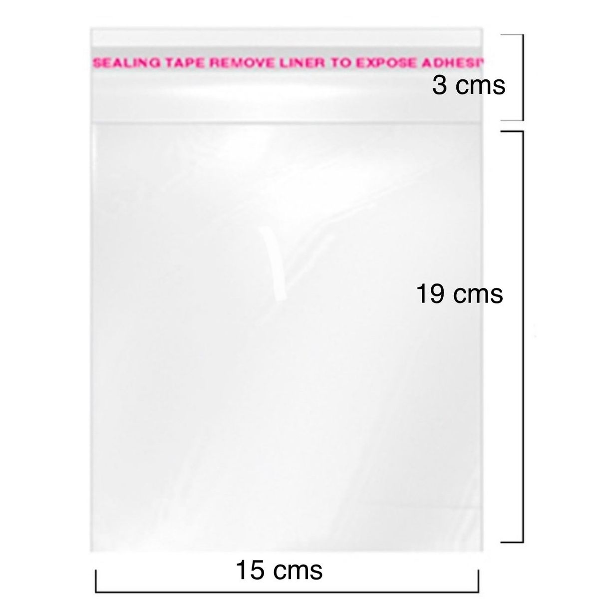 GENERICO - 50 Bolsas De Celofán 70 Micrones, 15 x 22 Cms. Resellables