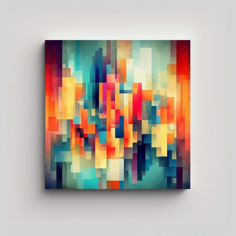 GENERICO - Pinturas Decorativas Geométricas Abstractas 50x50 Cm