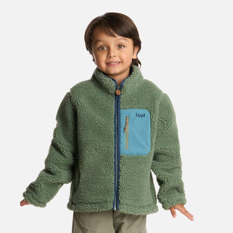 LIPPI - Polar Niño Glaciar Sherpa-pro Jacket Jade Oscuro Lippi