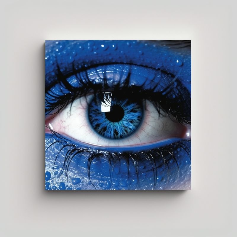 GENERICO - Cuadros Decorativos Arte Movimiento Alegre Con 90x90 Cm