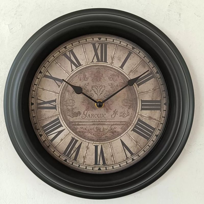 GENERICO - Reloj de pared 54x32x328 cm elemental café