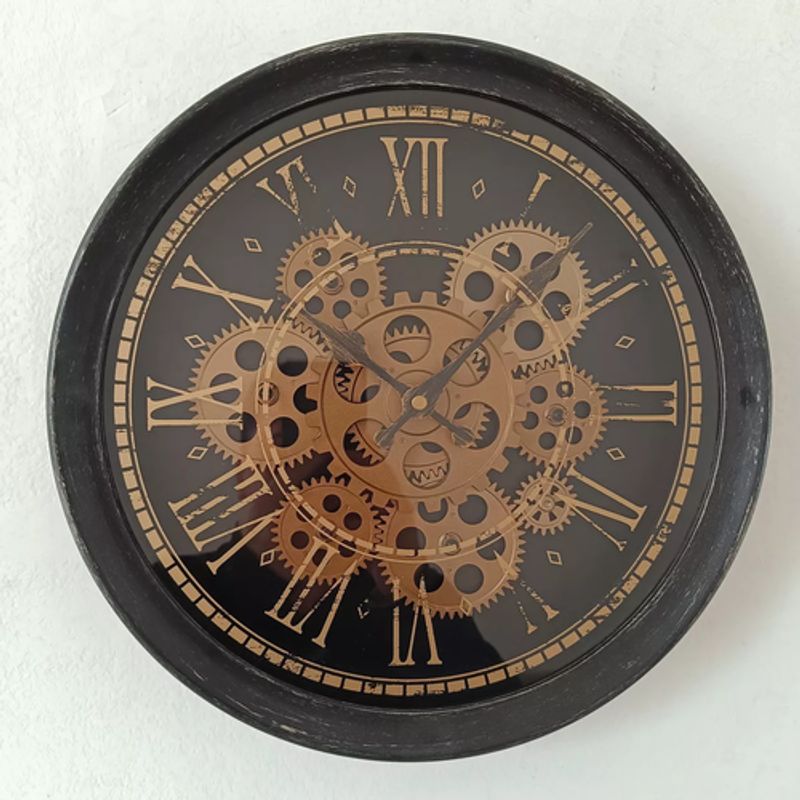 GENERICO - Reloj de pared 463x377x396 cm elemental café