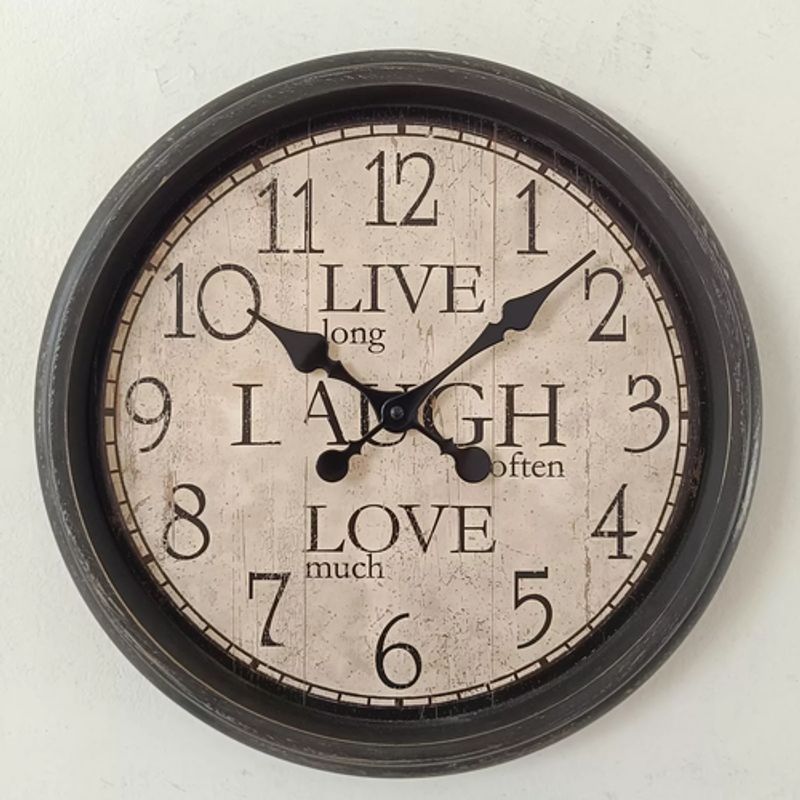 GENERICO - Reloj de pared 424x319x438 cm elemental café