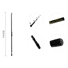 GENERICO - Caña de Pescar Fibra de Carbono