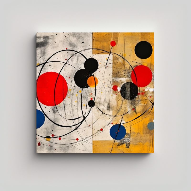 GENERICO - Pinturas Decorativas De Canva Collage De 80x80 Cm