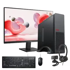 HYPERPC - PC mini + MONITOR 22 + Perif: INTEL CORE i3 14100 16Gb DDR5 1Tb UHD 730 WiFi