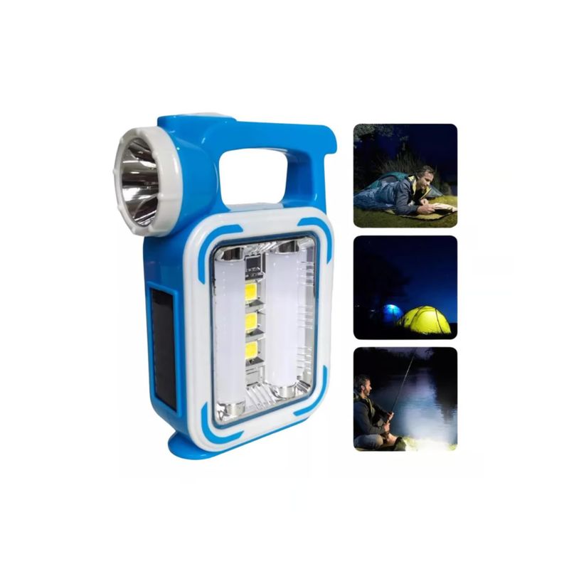 GENERICO - Linterna Led Solar Emergencia 3 En 1 Camping Alta Potencia