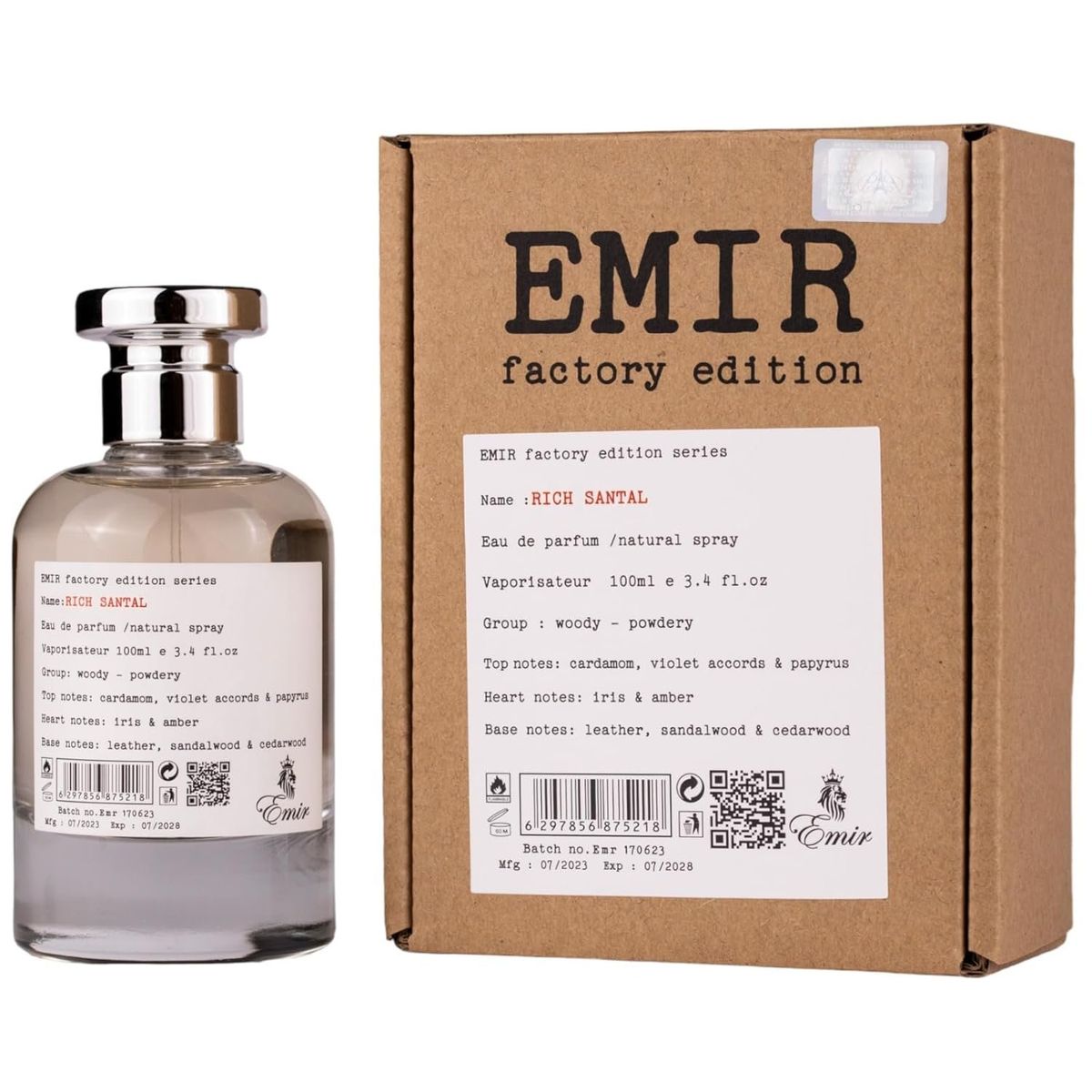 GENERICO - PARIS CORNER RICH SANTAL EMIR FACTORY EDITION EDP 100ML