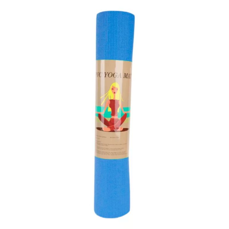 GENERICO - Alfombra Matt De Yoga De 4mm Azul