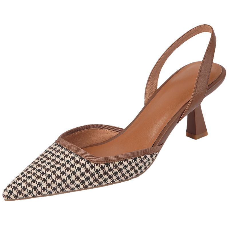 BLWOENS - Zapatos Tacones altos femeninos en verano - Marrón