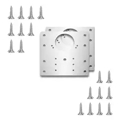 KMT TOOLS - 14 Pcs Placa De Reparacion Bisagra Mueble Tornillos Puerta