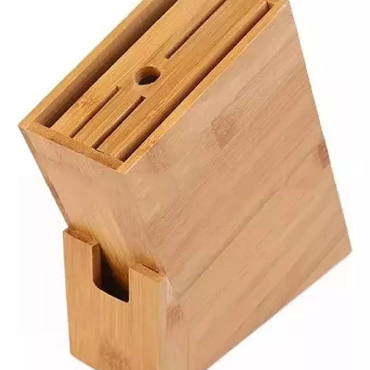 KMT TOOLS - Porta Cuchillos Bambú Soporte Estante Contenedor Cocina