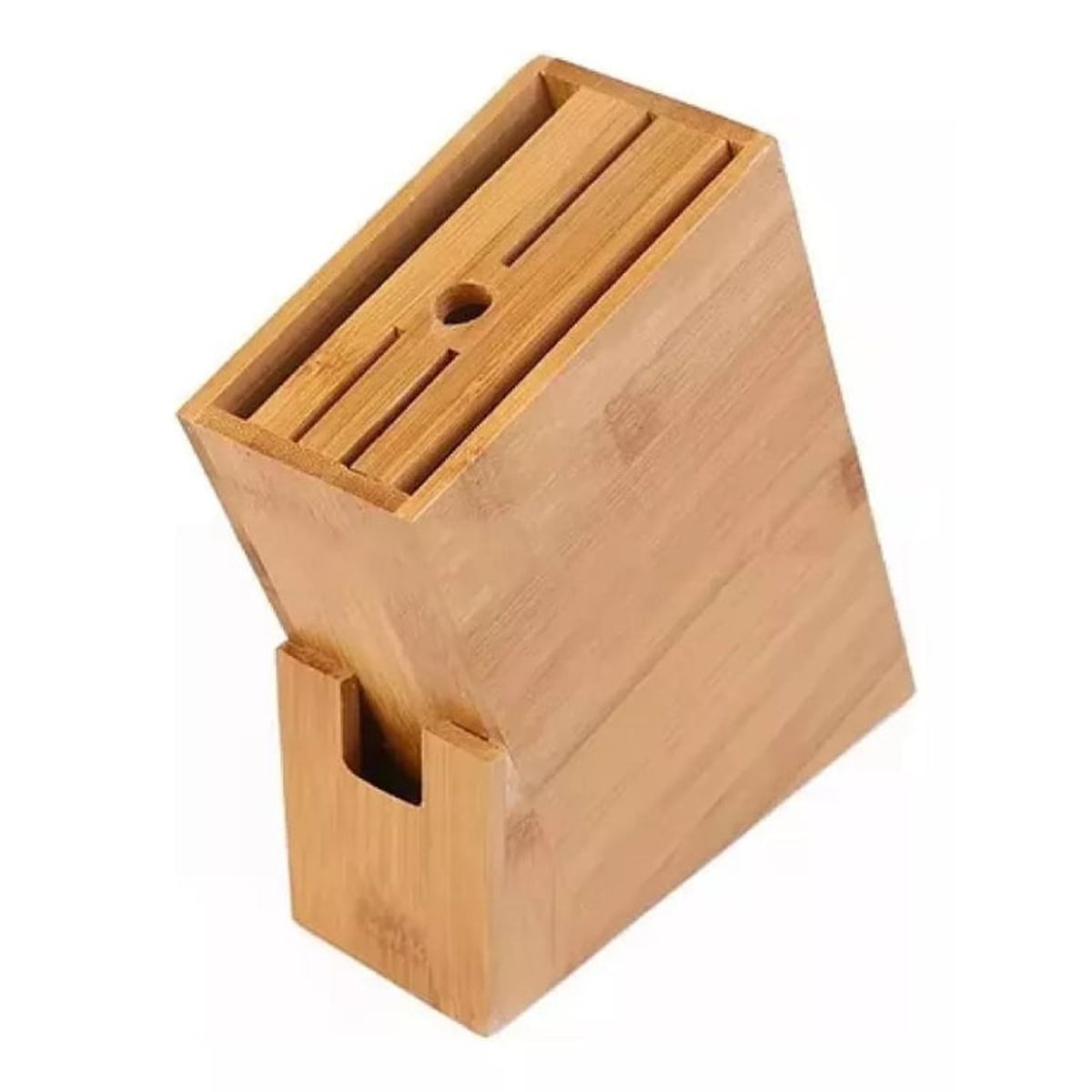 KMT TOOLS - Porta Cuchillos Bambú Soporte Estante Contenedor Cocina