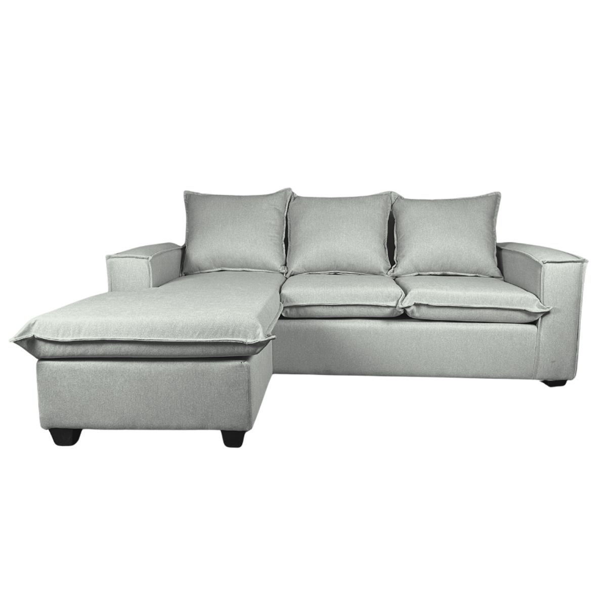 GENERICO - SOFA SECCIONAL MADRID CON 200X160 L INTERCAMBIABLE -COLOR CRUDO