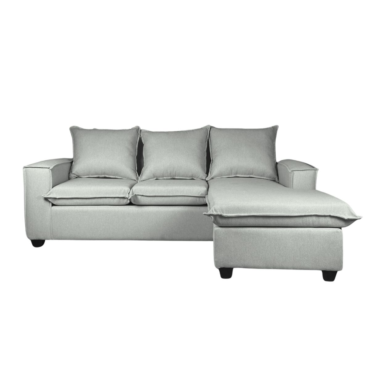 GENERICO - SOFA SECCIONAL MADRID CON 200X160 L INTERCAMBIABLE -COLOR CRUDO